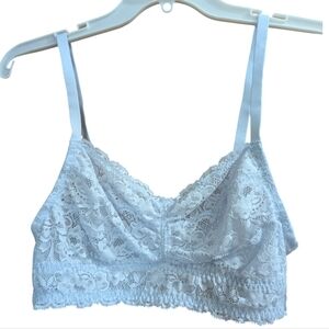 Essential Bodywear Lace Bralette Light Blue 36B/C W-447